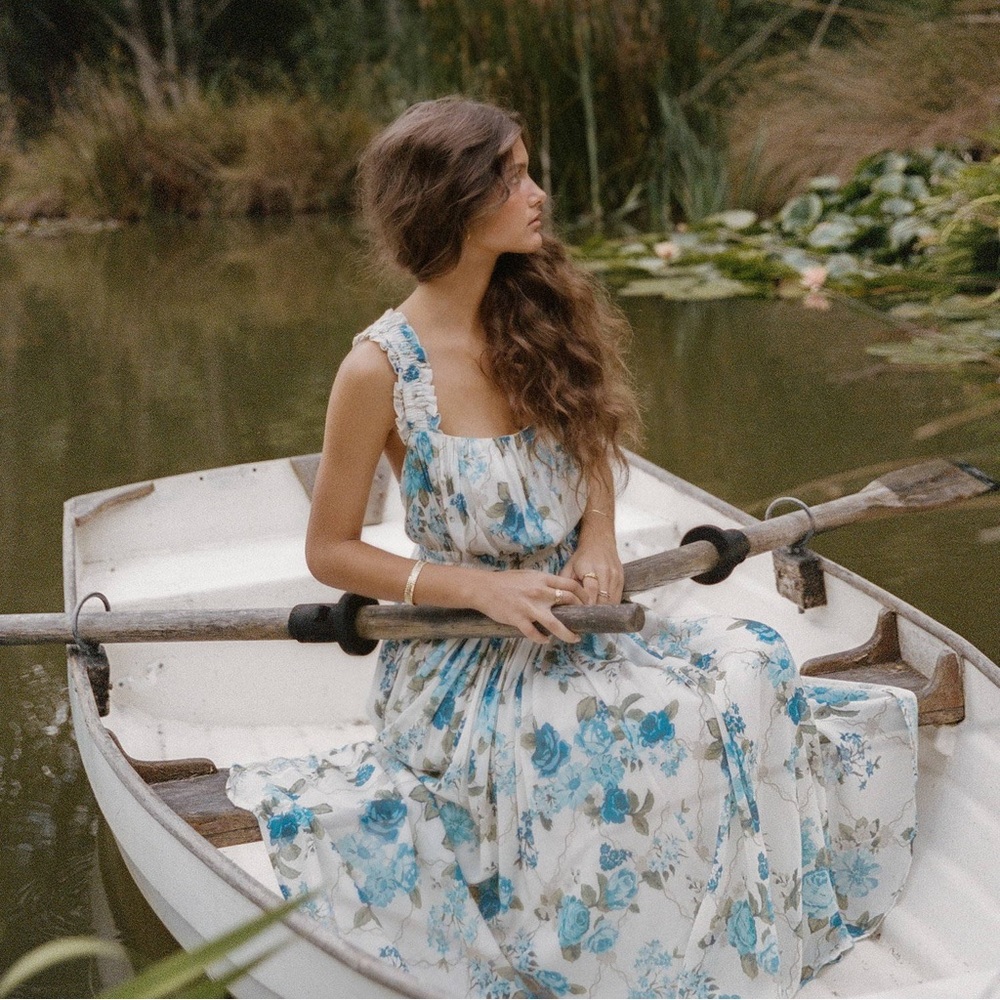 Spell Rose garden soirée dress